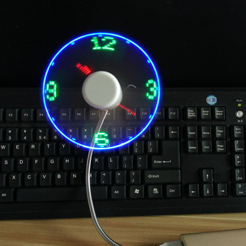 Unique LED Clock Fan